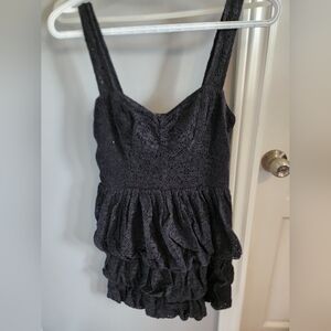 Guess Black Lace Mini Dress